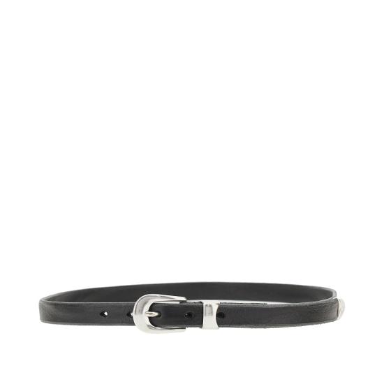 26FW 아워레가시 2cm 레더 벨트 A2208BBLA Black