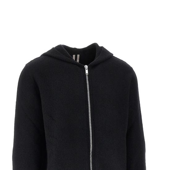 26FW 릭 오웬스 집업 니트 RU02F4666KWSF Black - RICK OWENS
