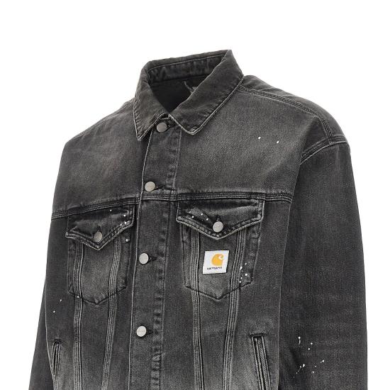 26FW 칼하트 WIP 데님 자켓 I033352 Black - CARHARTT WIP