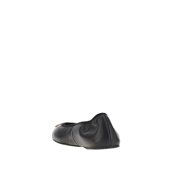 26FW 토리버치 레바 트래블 발레리나 플랫 177201 Black - TORY BURCH