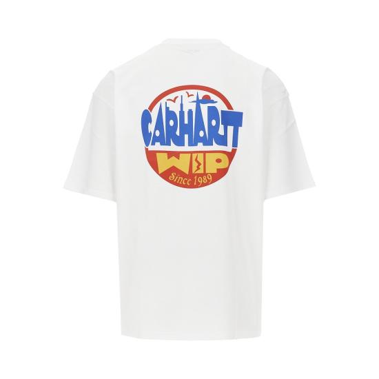 26FW 칼하트 WIP 반팔 티셔츠 I036892 White - CARHARTT WIP