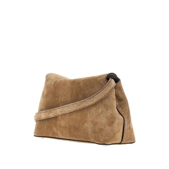 26FW 토템 T락 스웨이드 클러치 241 WAL944 LE0004 Beige - TOTEME