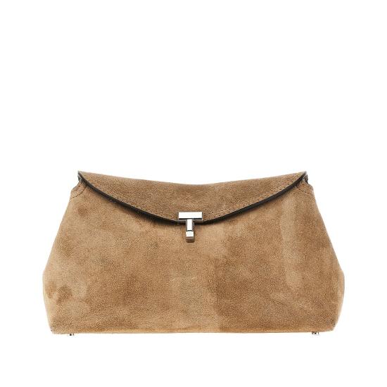 26FW 토템 T락 스웨이드 클러치 241 WAL944 LE0004 Beige
