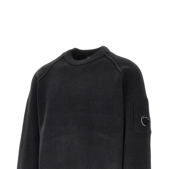 26FW 씨피 컴퍼니 스웨터 21CMKN196A005558G Black - C.P. COMPANY
