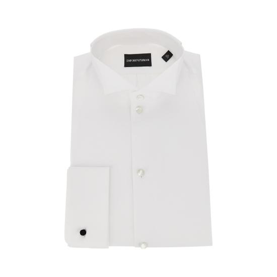 26SS 엠포리오 아르마니 긴팔 셔츠 EM005837TE10075 White