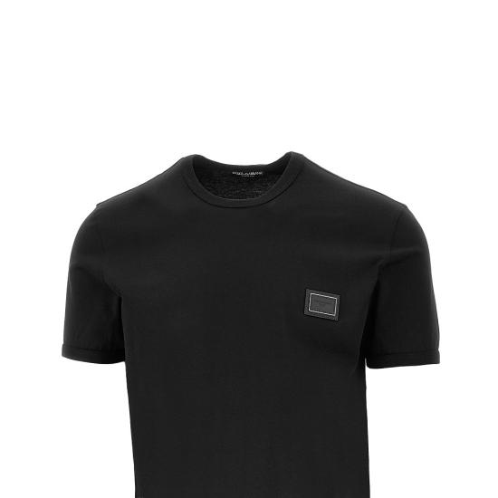 26FW 돌체앤가바나 반팔 티셔츠 G8PV1TG7Q1Q Black - DOLCE & GABBANA