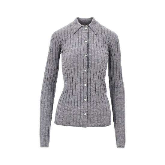 26FW 토템 슬림 리브 셔츠 슬림 리브 셔츠 263 WRT0836 YA0293 Grey