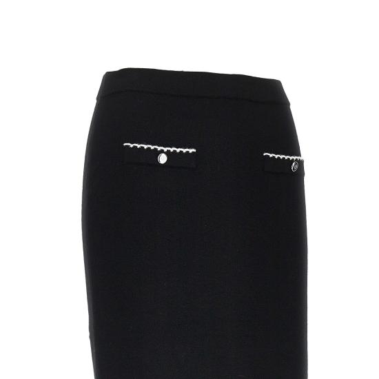 26FW 토리버치 미디 스커트 182739 Black - TORY BURCH