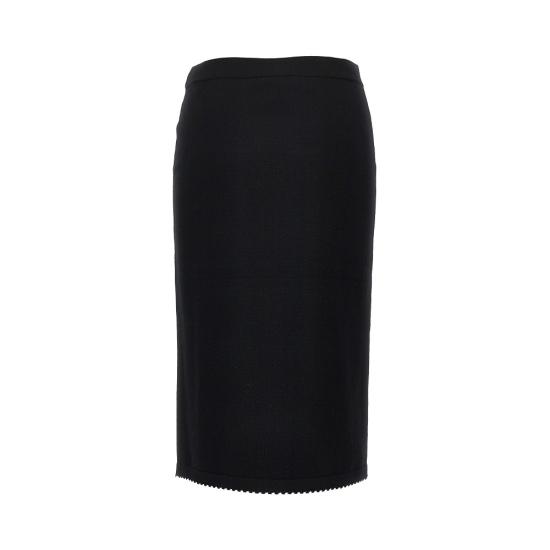 26FW 토리버치 미디 스커트 182739 Black - TORY BURCH