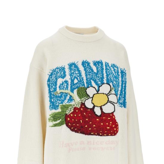 26FW 가니 스웨터 A1150015 White - GANNI