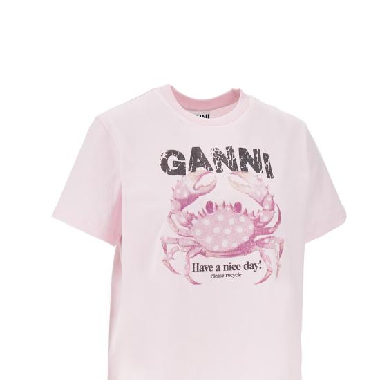 26FW 가니 반팔 티셔츠 A1050197 Pink - GANNI