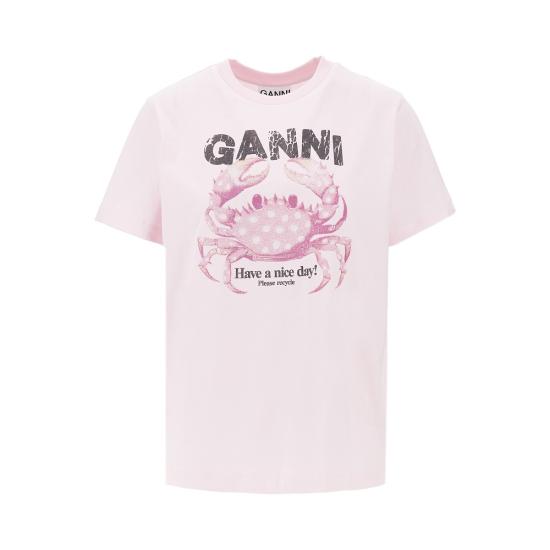 26FW 가니 반팔 티셔츠 A1050197 Pink
