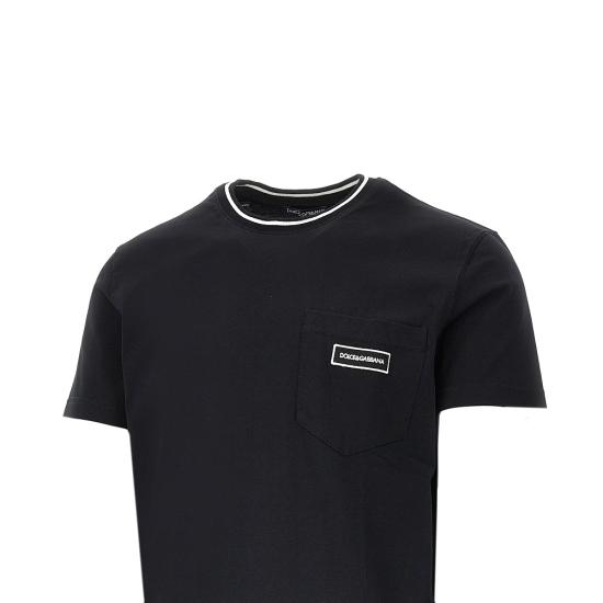 26FW 돌체앤가바나 반팔 티셔츠 G8RA2ZG7Q2P Black - DOLCE & GABBANA