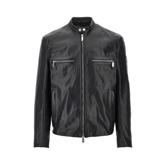26FW 디스퀘어드2 가죽 자켓 S74AM1748SX9749 Black