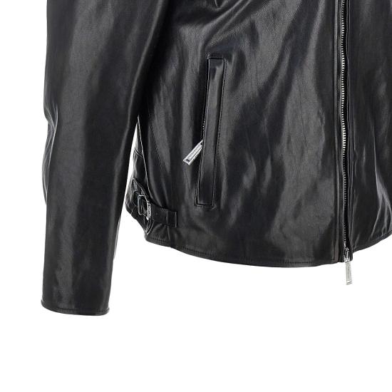 26FW 디스퀘어드2 가죽 자켓 S74AM1748SX9749 Black - DSQUARED2