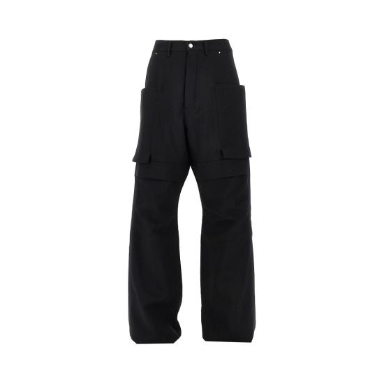 26FW 릭 오웬스 스트레이트 팬츠 RU02F4346WGP Black
