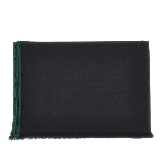 26FW 구찌 GG 울 실크 자카드 스카프 8705434GAK3 Black