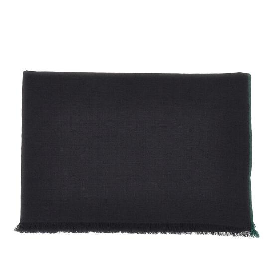 26FW 구찌 GG 울 실크 자카드 스카프 8705434GAK3 Black - GUCCI