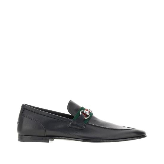26FW 구찌 코모 홀스빗 레더 로퍼 874936AAGSM Black