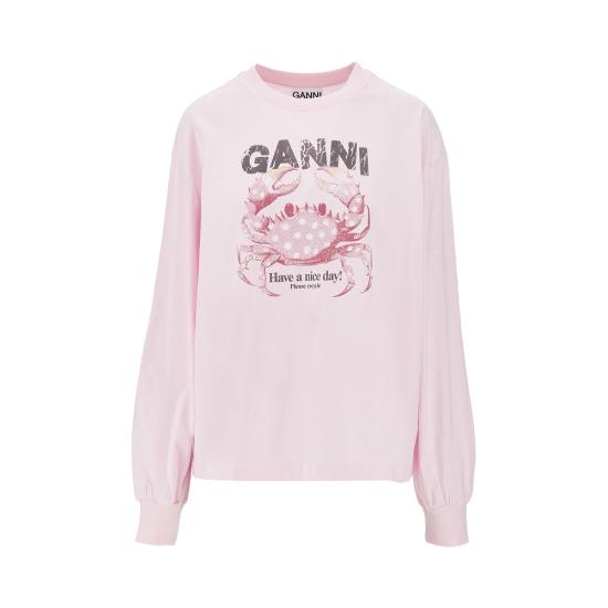26FW 가니 긴팔 티셔츠 A1050242 Pink