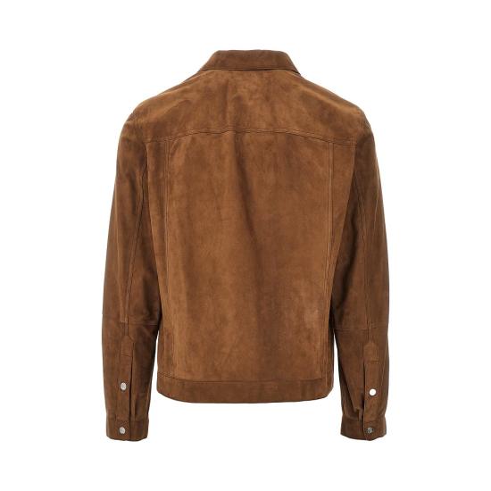26FW 브루넬로 쿠치넬리 스웨이드 4포켓 블루종 MPCFN2042 Brown - BRUNELLO CUCINELLI