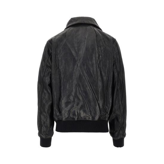 26FW 릭 오웬스 가죽 자켓 RU02F4751LBE Black - RICK OWENS