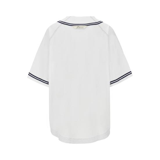 26SS 자크뮈스 베이스볼 셔츠 SHM00619AJ00289 White - JACQUEMUS