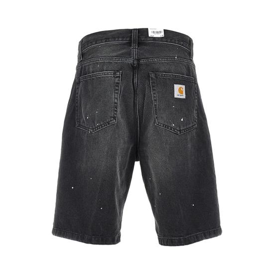 26FW 칼하트 WIP 데님 숏팬츠 I037028 Black - CARHARTT WIP