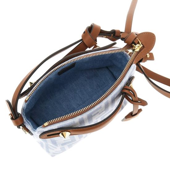 26FW 펜디 바이 더 웨이 소프트 FF 데님 미니백 8BS098AY6Q Blue - FENDI