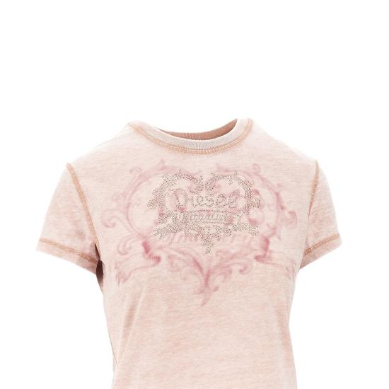 26FW 디젤 반팔 티셔츠 A232400PLBQ Pink - DIESEL