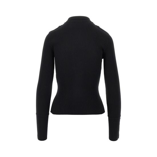 26FW 쿠레쥬 스웨터 326MPO072FI0001 Black - COURREGES