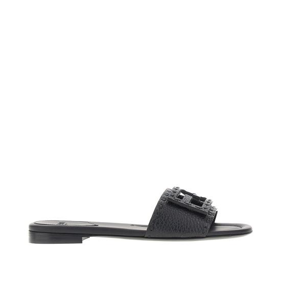 26FW 펜디 바게트 시에나 레더 슬라이드 8R8136AQY2 Black