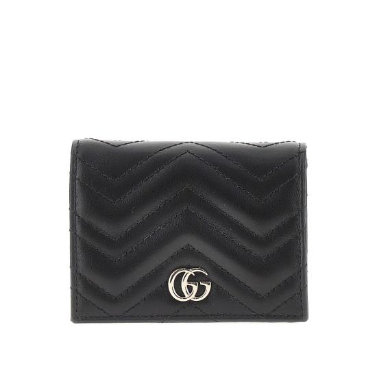 26FW 구찌 GG 마몽 카드 케이스 466492AAFAX Black