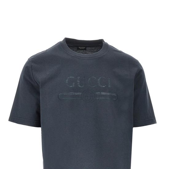 26FW 구찌 반팔 티셔츠 864625XJH02 Blue - GUCCI