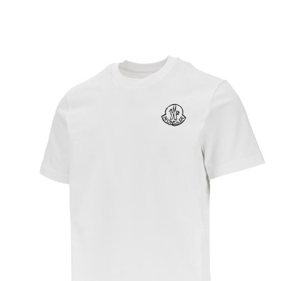 26FW 몽클레어 반팔 티셔츠 L20918C0002589AUG White - MONCLER
