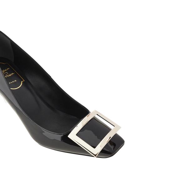 26FW 로저비비에 트럼펫 메탈 버클 펌프스 RVW40015280D1P Black - ROGER VIVIER