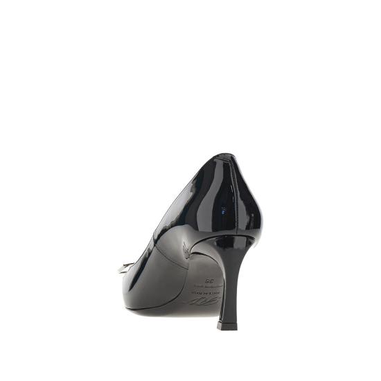 26FW 로저비비에 트럼펫 메탈 버클 펌프스 RVW40015280D1P Black - ROGER VIVIER