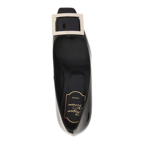 26FW 로저비비에 트럼펫 메탈 버클 펌프스 RVW40015280D1P Black - ROGER VIVIER