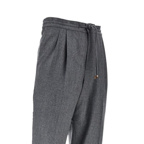 26FW 브루넬로 쿠치넬리 스트레이트 팬츠 ME226E1710 Grey - BRUNELLO CUCINELLI