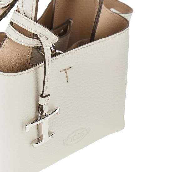 26FW 토즈 마이크로 토트백 XBWAPAFL000QRI White - TODS