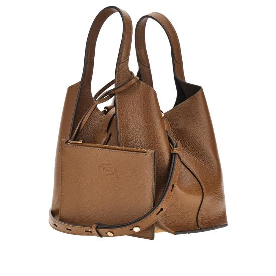 26FW 토즈 T 타임리스 미니 토트백 XBWTSBA9100XSO Brown - TODS