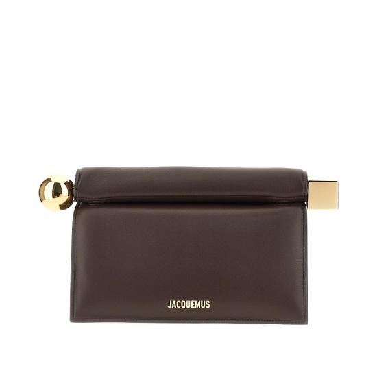 26FW 자크뮈스 론드 까레 클러치 BAW00356AC27L14 Brown