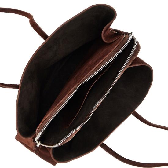 26FW 디 아티코 라 파세지아타 미디엄 탑 핸들 백 250WAH00054LBT007AA Brown - THE ATTICO