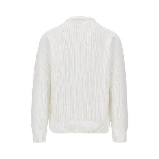 26FW 씨피 컴퍼니 스웨터 21CMKN196A005558G White - C.P. COMPANY