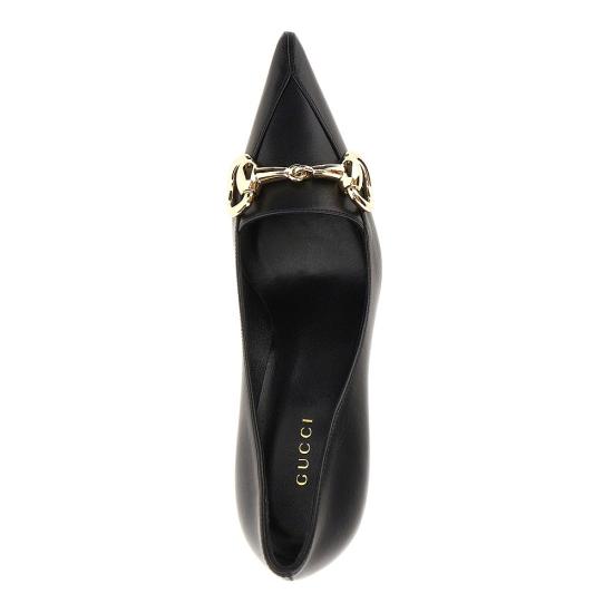 26FW 구찌 불바르 가죽 펌프스 875068AAGOE Black - GUCCI