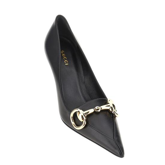 26FW 구찌 불바르 가죽 펌프스 875068AAGOE Black - GUCCI