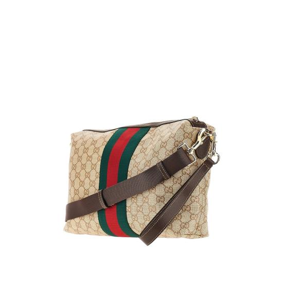 26FW 구찌 웹 디테일의 미디엄 GG 크로스백 웹 디테일의 미디엄 GG 크로스백 A002KXFAF99 Beige - GUCCI