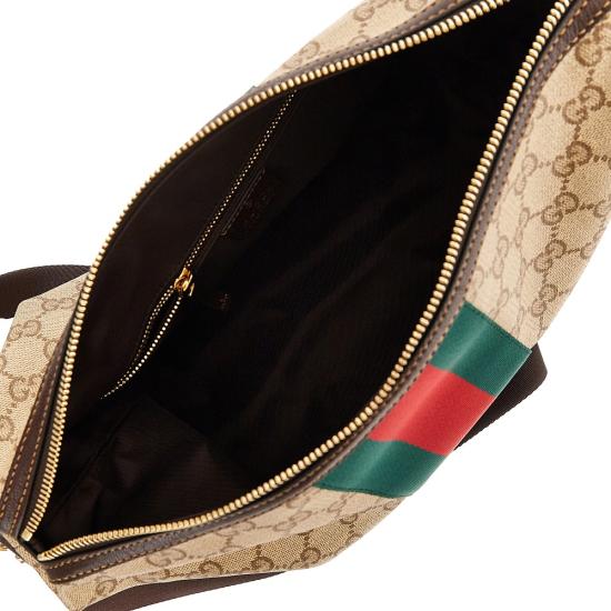 26FW 구찌 웹 디테일의 미디엄 GG 크로스백 웹 디테일의 미디엄 GG 크로스백 A002KXFAF99 Beige - GUCCI
