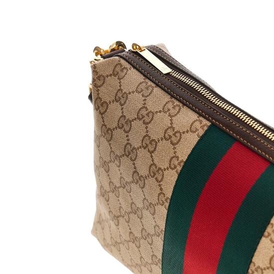 26FW 구찌 웹 디테일의 미디엄 GG 크로스백 웹 디테일의 미디엄 GG 크로스백 A002KXFAF99 Beige - GUCCI