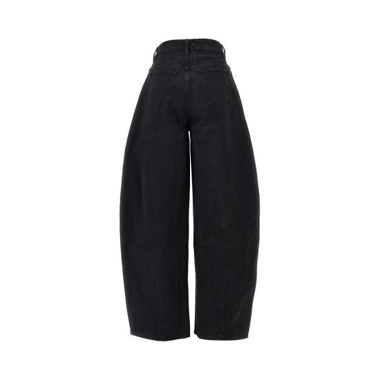 26FW 자크뮈스 더 오발로 드 님 데님 팬츠 팬츠 PAW00609AD00039 Black - JACQUEMUS